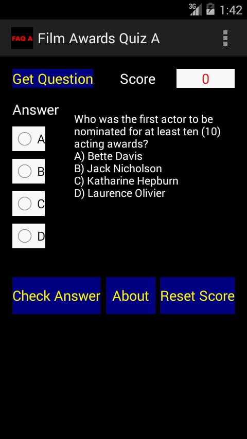 Film Awards Quiz A截图1