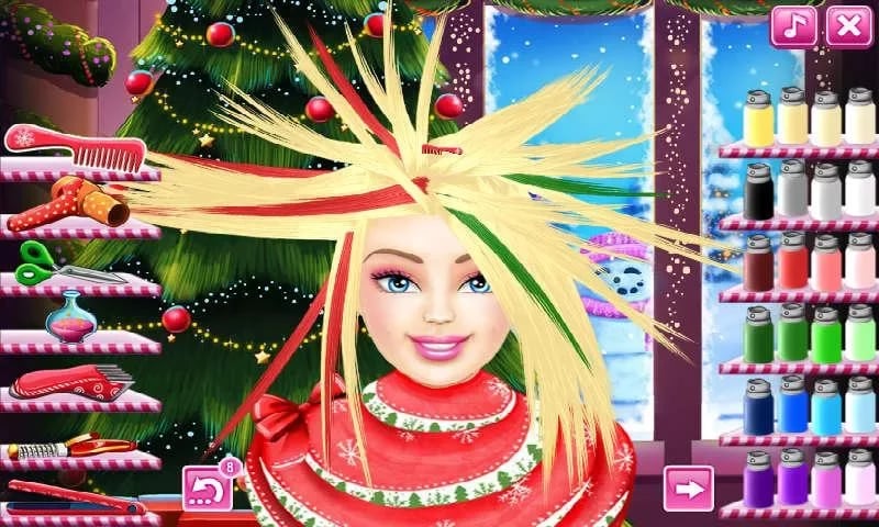 Christmas Barbie Hair Sa...截图5