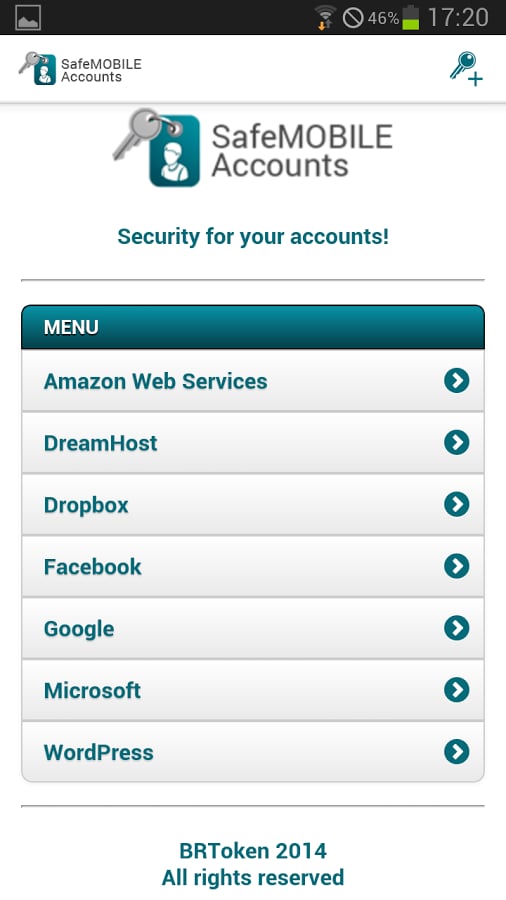 SafeMOBILE Accounts截图3