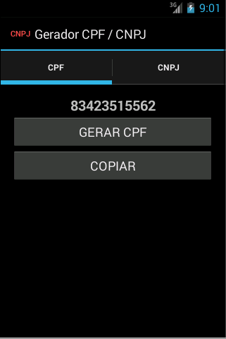 Gerador de CPF / CNPJ截图1