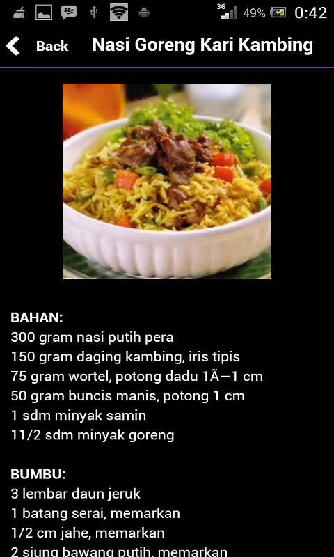 Resep Nasi Goreng截图2