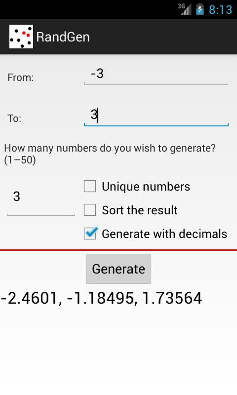 Random Number Generator截图3