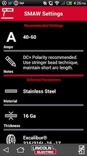 Weld Parameter Guide截图5