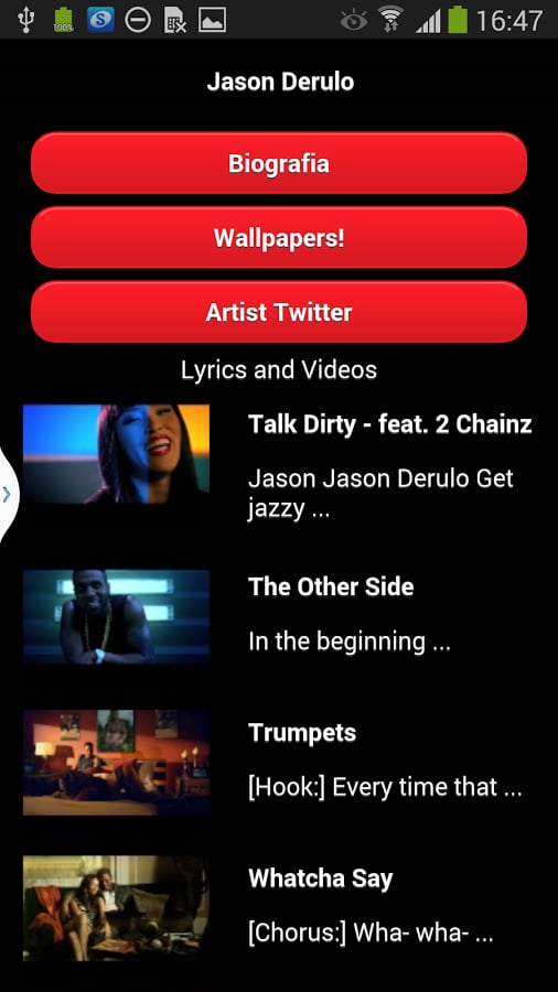 Jason Derulo music &amp; lyr...截图1