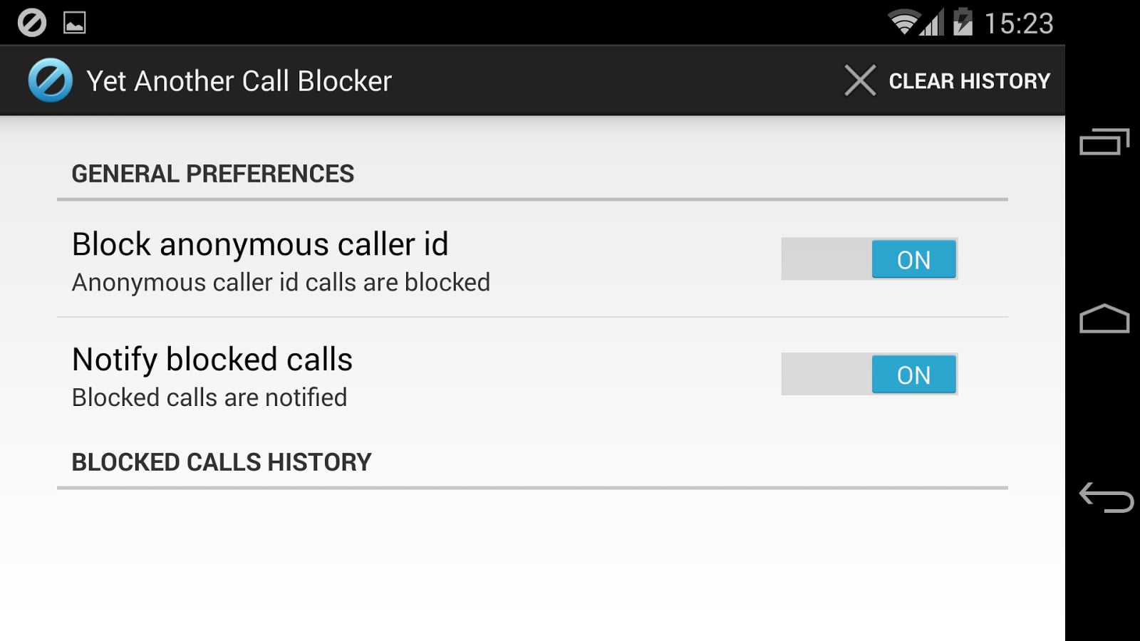 Yet Another Call Blocker截图2