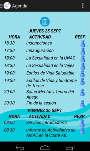 Agenda Congreso AMAC截图2