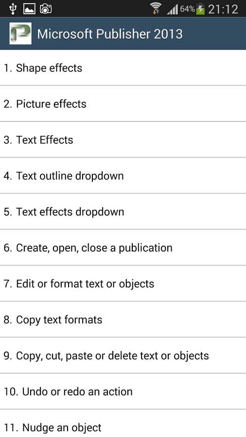 Publisher Project shortc...截图3