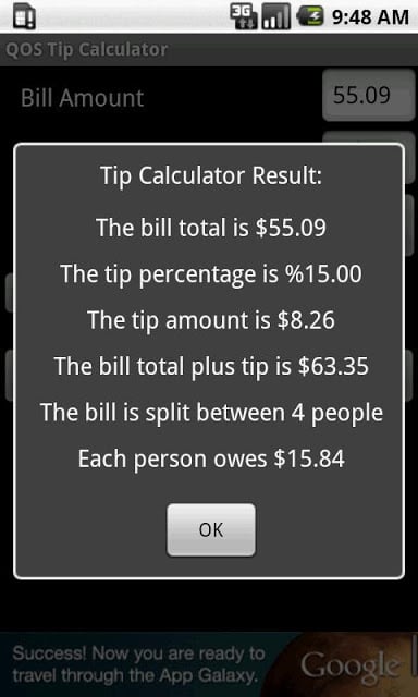 QOS Tip Calculator (Ad Free)截图5