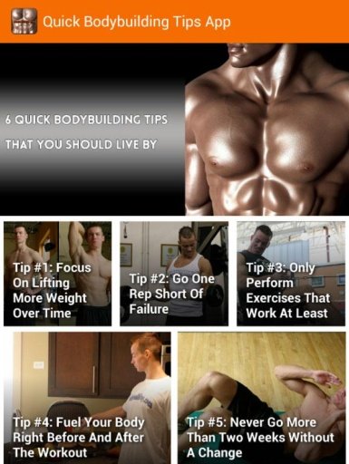 Quick Bodybuilding Tips截图3