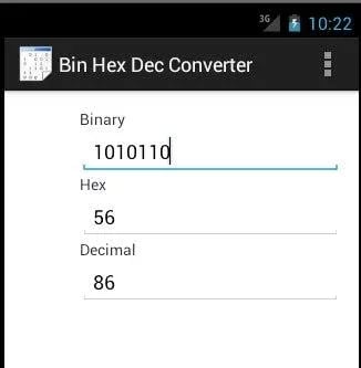 Hex Binary Decimal Calc截图2