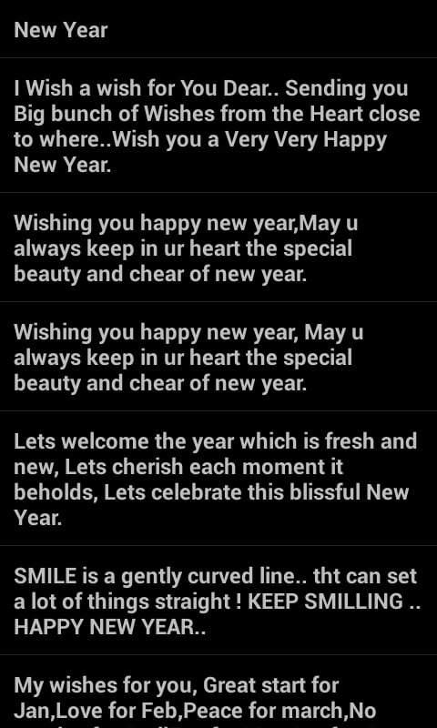 New Year Greetings SMS截图2