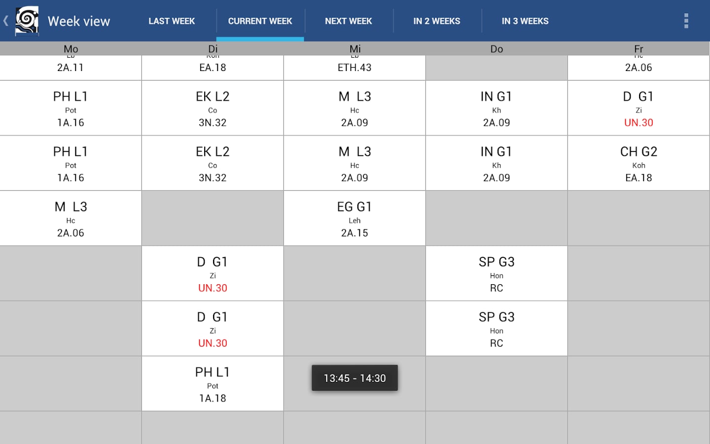 Timetable OHG Landau截图6