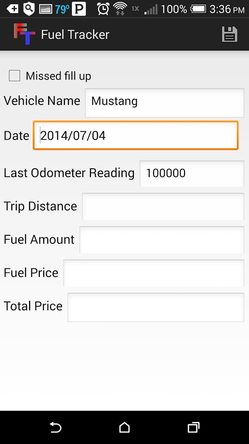 Fuel Tracker (Gas Mileag...截图2