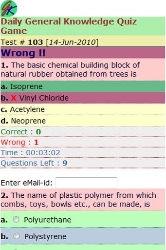 Daily General Knowledge Quiz截图4