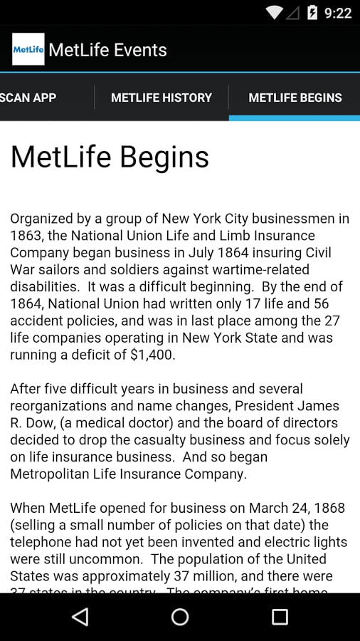 MetLife Events截图1