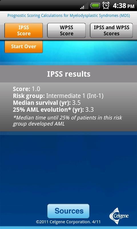 Prognostic Scoring Calcu...截图3