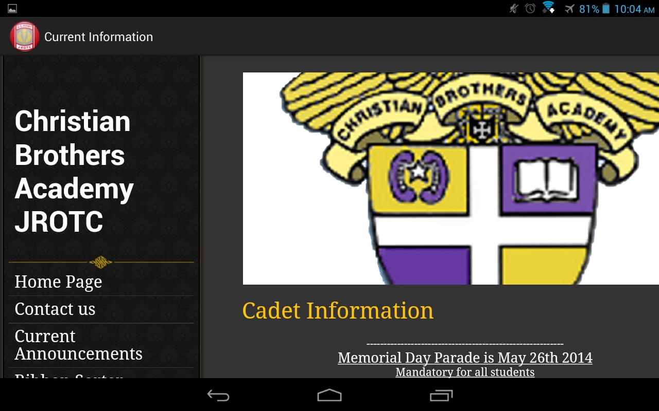 CBA Albany's JROTC App截图2