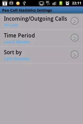 Pao Call Statistics截图1