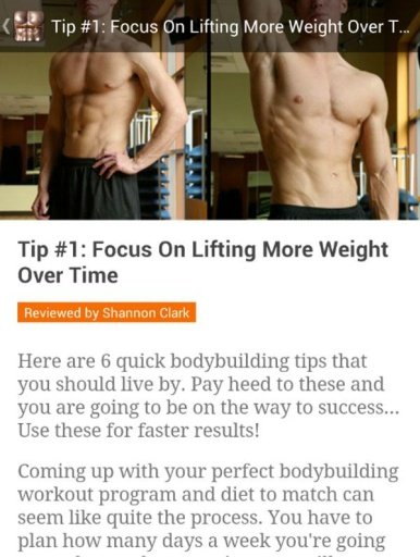 Quick Bodybuilding Tips截图1