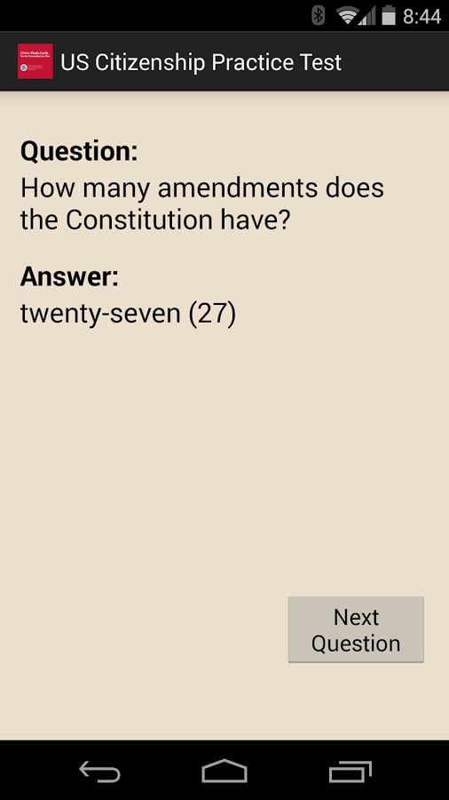 US Citizenship Test 2014截图3