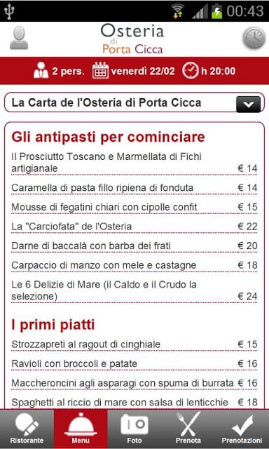 Osteria di Porta Cicca截图2