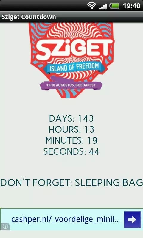 Sziget 2014 Countdown截图1