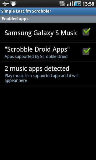 Samsung Galaxy S scrobbler截图3