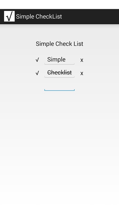 Simple CheckList截图1