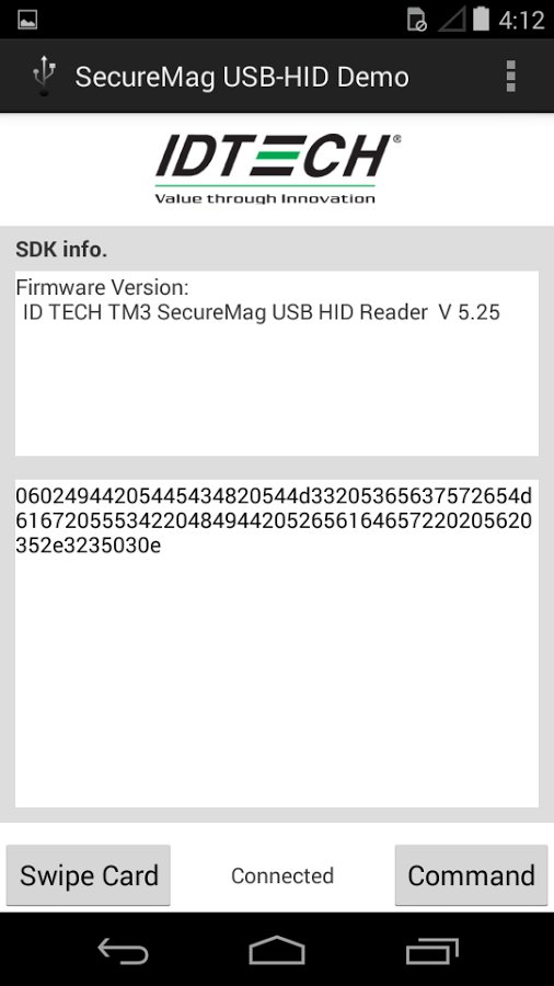 SecureMag USB-HID Demo v...截图1