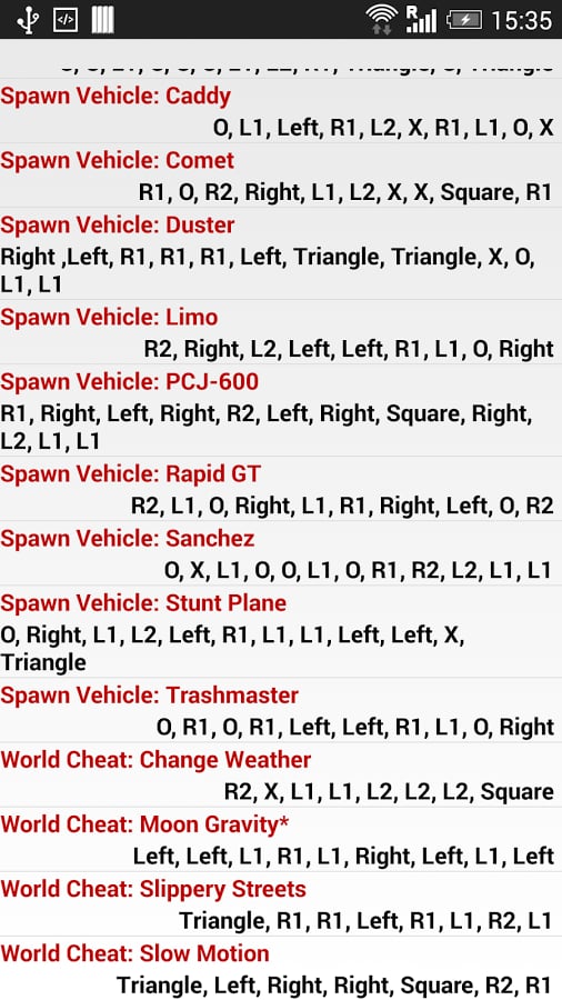 Free Cheat Codes for GTA...截图3