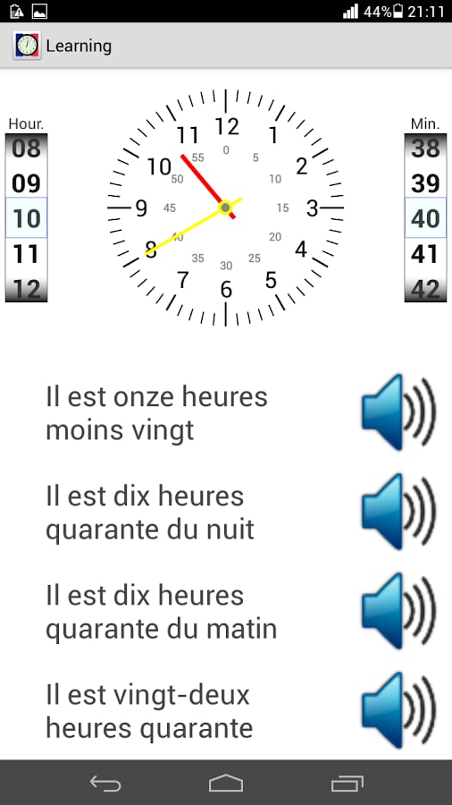 Tell Time in French截图7