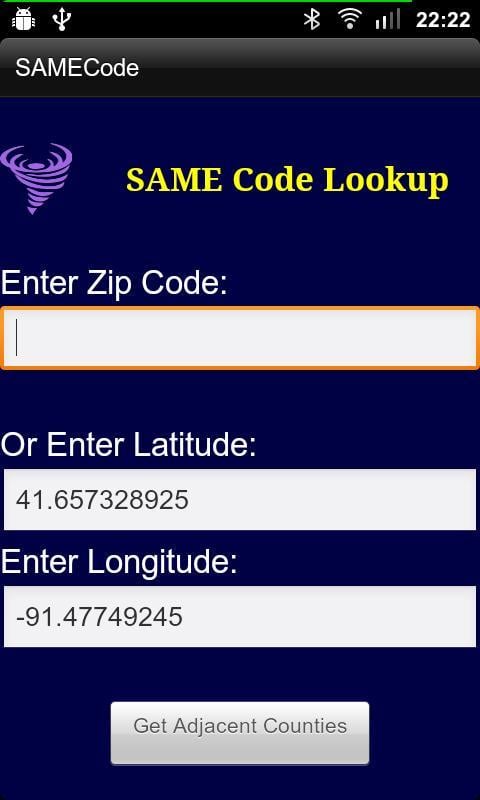 SAME Code Lookup截图1