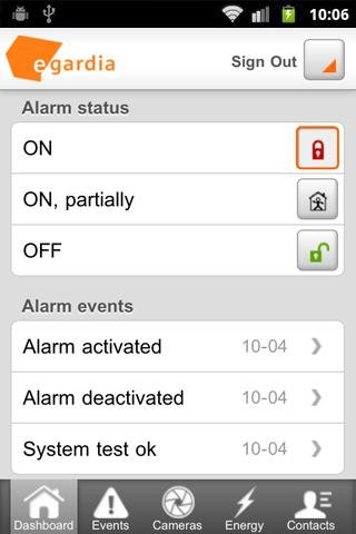 Egardia Alarm System App截图5