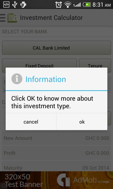 Ghana Investment Calcula...截图4