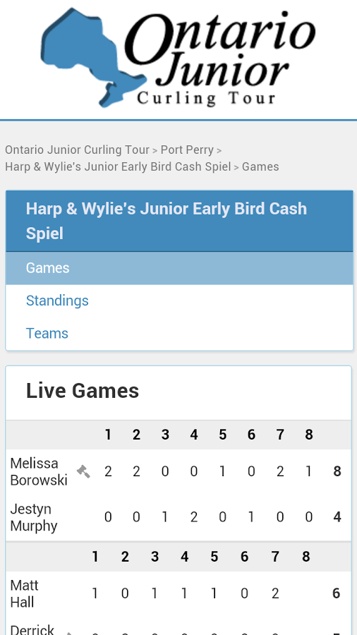 Ontario Junior Curling Tour截图1