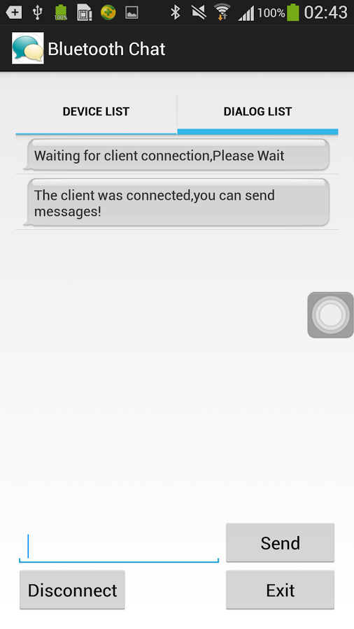 Bluetooth Chat截图4
