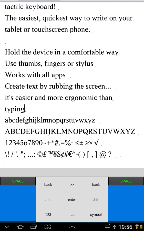 tactile keyboard - free截图4