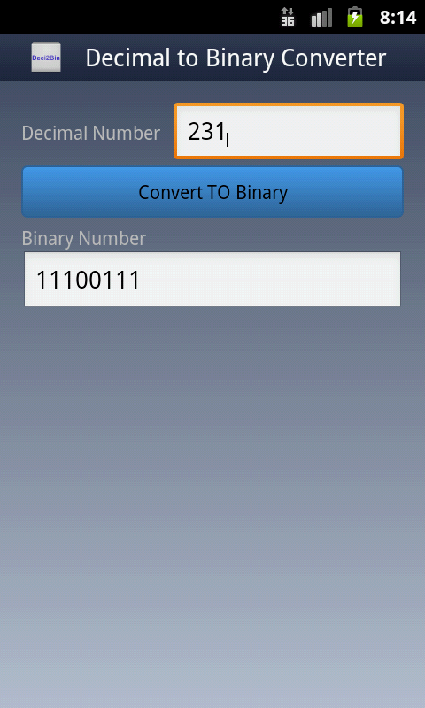 Decimal To Binary Converter截图5