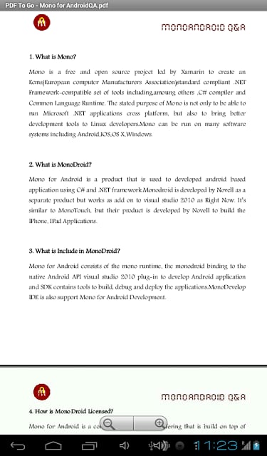 MonoAndroid Q&amp;A截图1