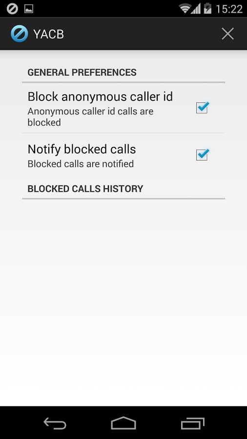 Yet Another Call Blocker截图1