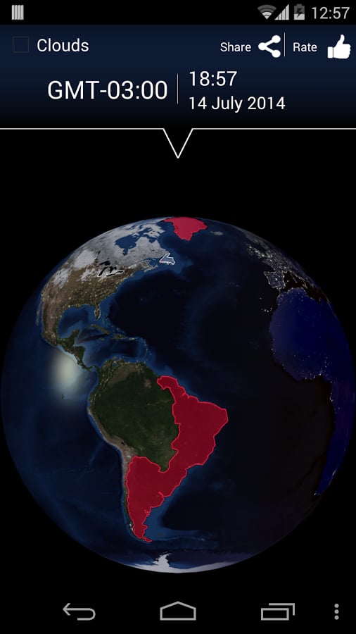 Earth timezones map截图2
