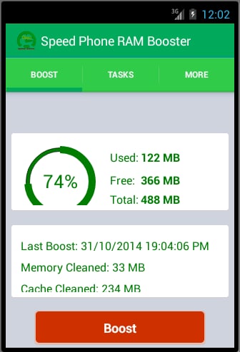 Speed Phone RAM Booster截图3