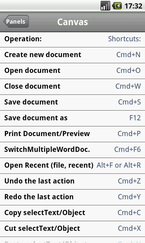 Shortcuts for Mac Word截图11