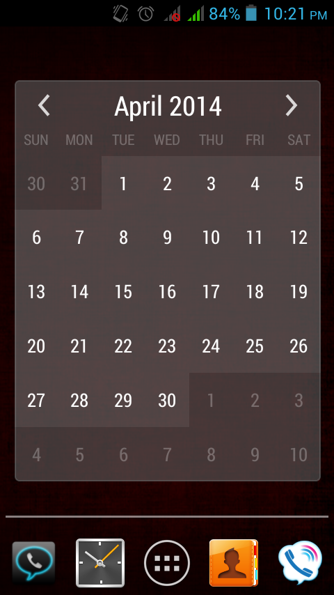 Calendar Widget截图3