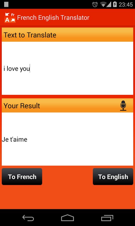 French English Translator free截图5