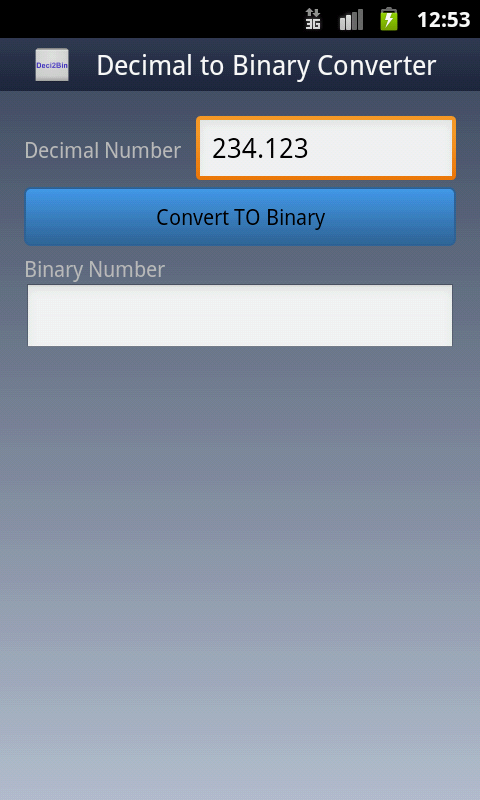 Decimal To Binary Converter截图2