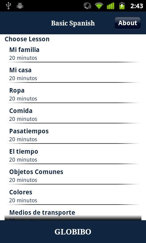 GLOBIBO SPANISH A1截图1