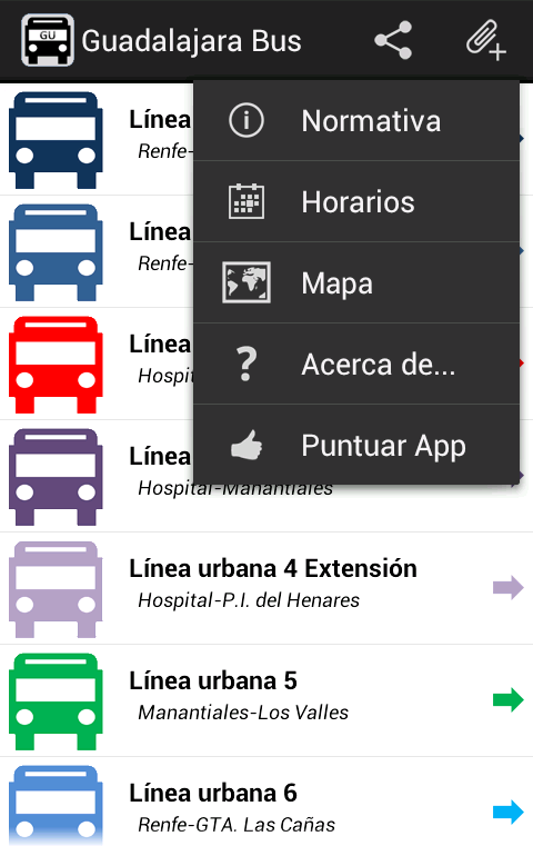 Guadalajara España Bus截图2