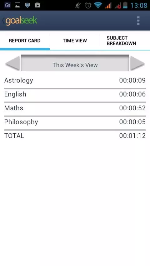 Goalseek Study Log Timer截图5