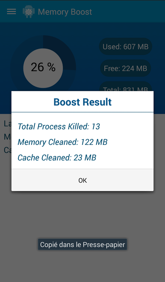 Ram Booster Mobile Cleaner截图2